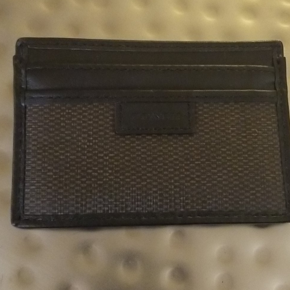 New Coach Brown Card Case